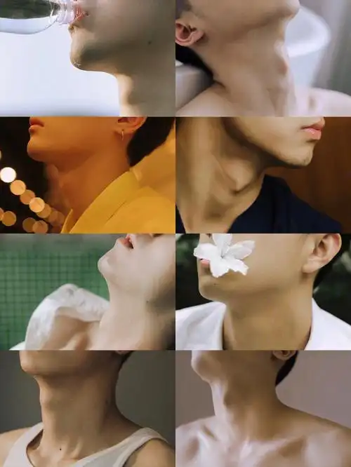 今天整理照片,发现之前拍的照片里很多喉结的特写照片,11566到8