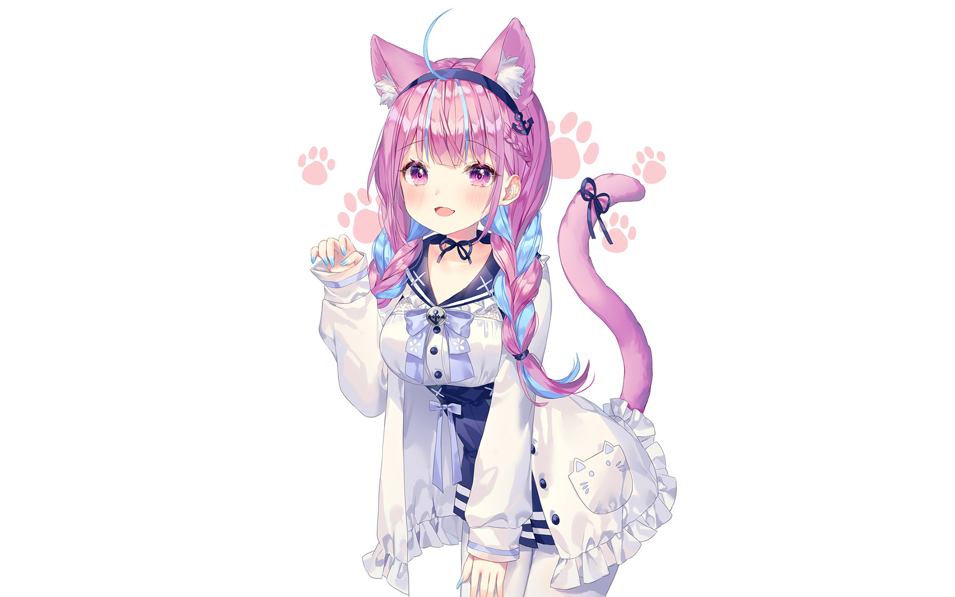 hololive二次元萌娘插画桌面壁纸