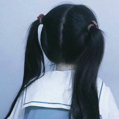 双马尾软妹背影女头,女生头像图片