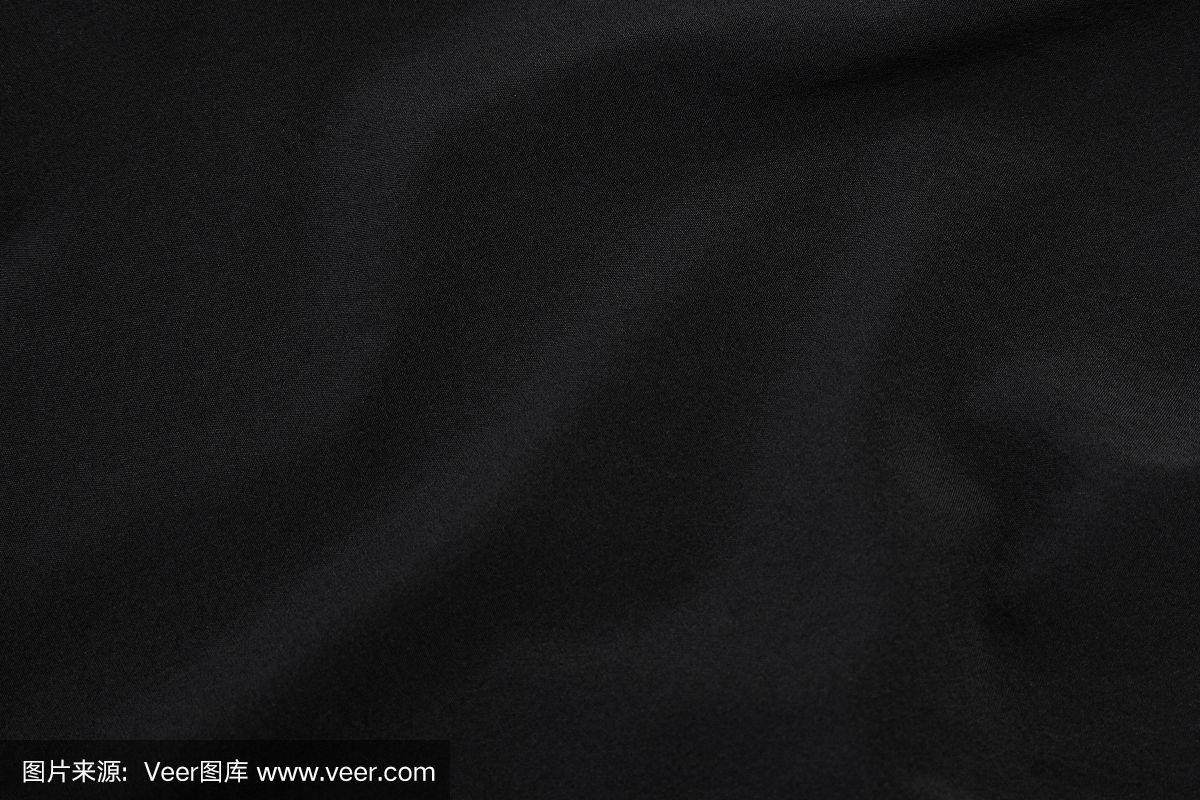 黑色面料纹理,布料图案背景