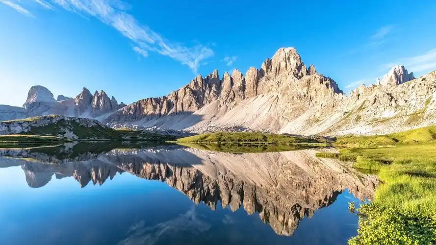 山水,美景,蓝天,白云,湖面,自然风光,风景山水之间,最美的风景 壁纸