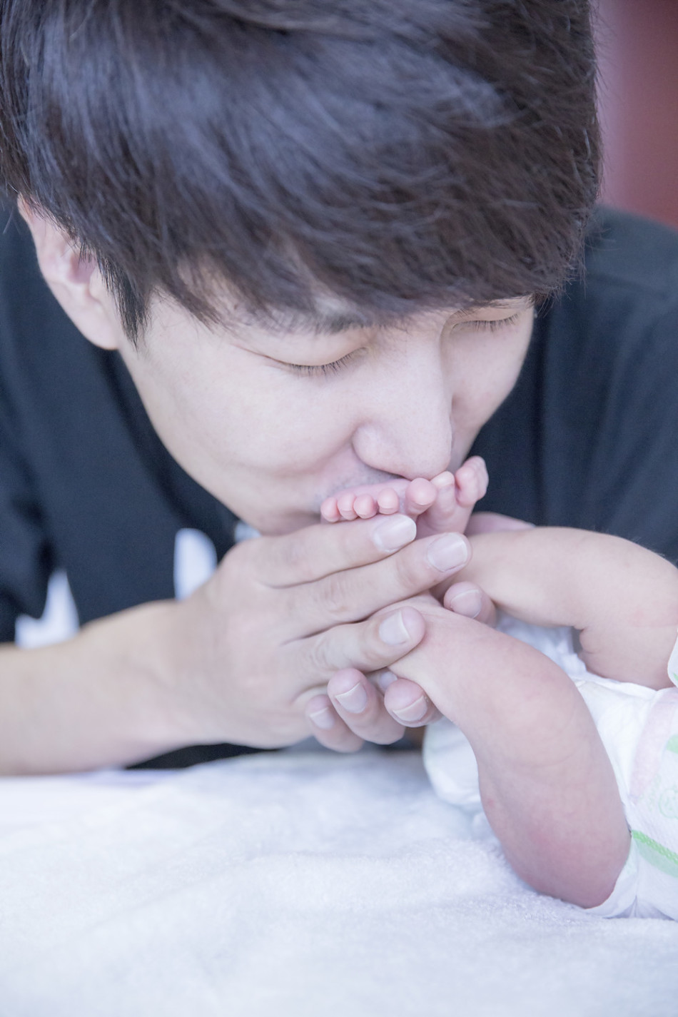 歌手王晰与千金小芒果