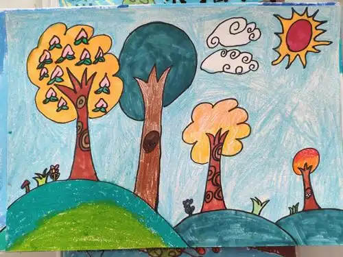 一(3)班《多彩的秋天》优秀作品