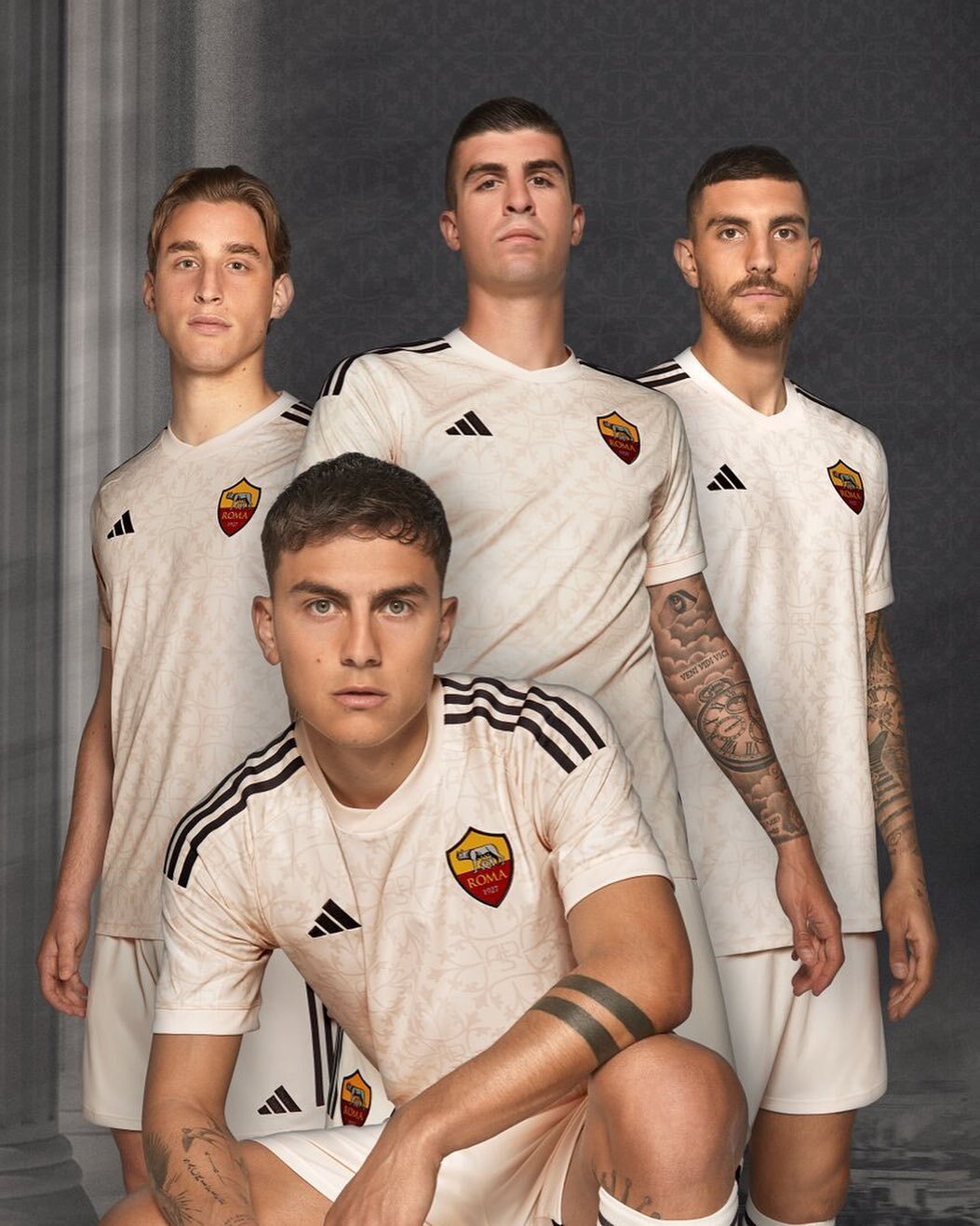 罗马发布2023-24赛季客场球衣 罗马新赛季客场球衣设计灵感来自大理石