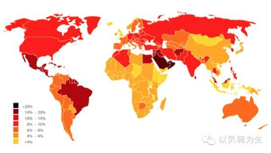 均将逼近10%左右的发病率水平,少数国家甚至达到20%左右的超高发病率