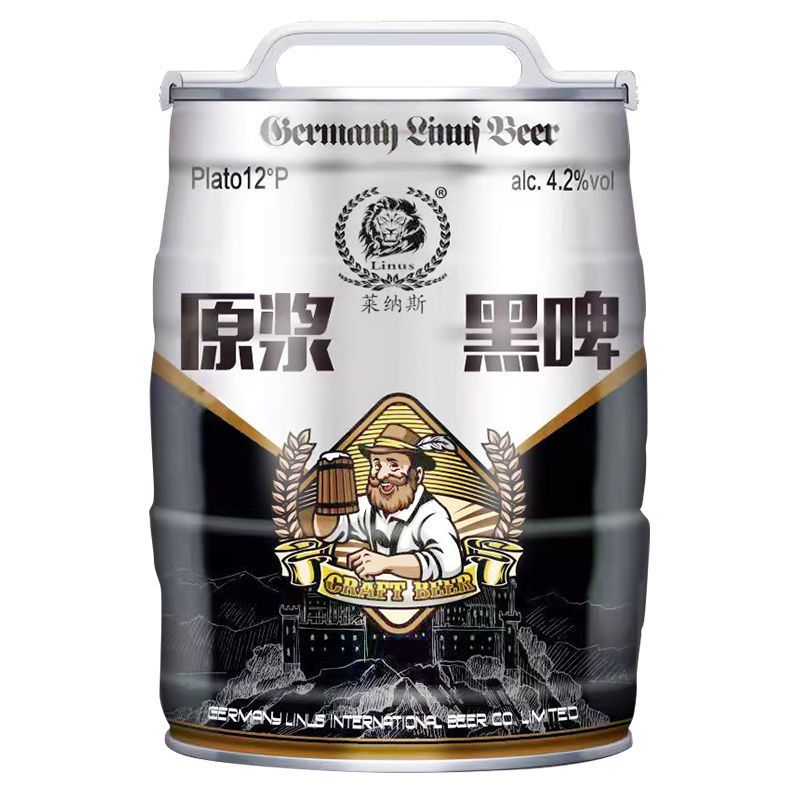 5l大罐黑啤德国风味精酿原浆啤酒12p500ml