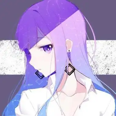 二次元侧脸头像女生头像