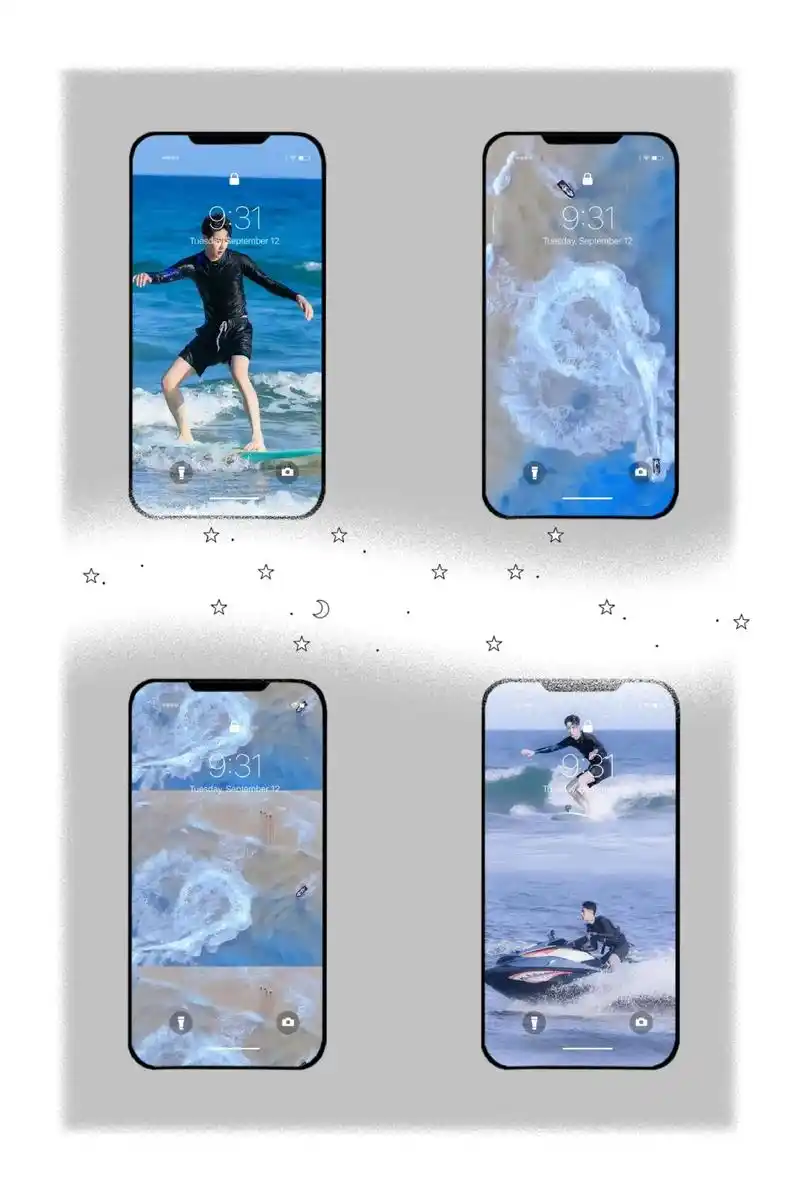 王一博爱心冲浪壁纸高清 王一博壁纸 王一博爱心海浪壁纸原图