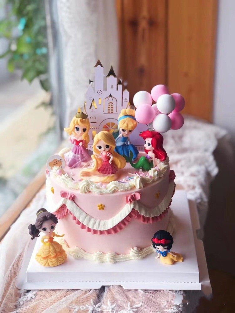 网红小仙女公主卡通女孩新鲜水果动物奶油生日蛋糕新鲜生日蛋糕