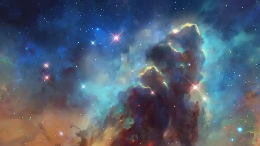 电脑壁纸 风景 璀璨绚烂的星空梦幻夜景