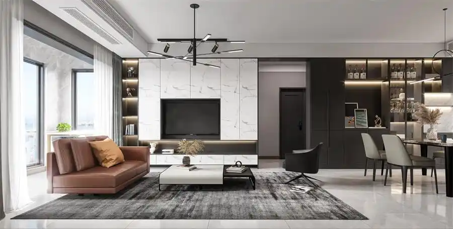 客厅电视墙怎么装修?注意事项有哪些?最新电视背景墙装修案例-成都大