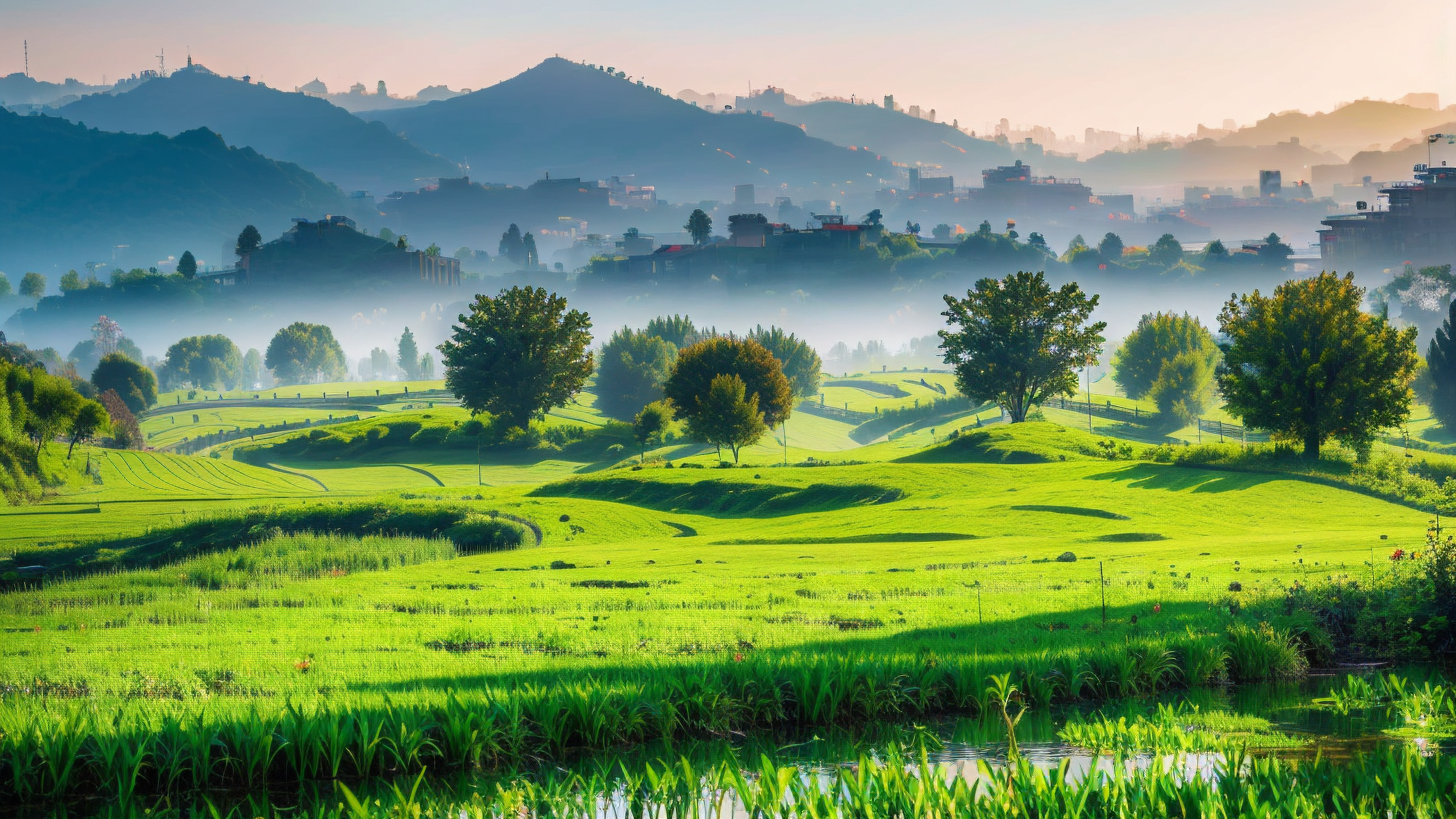 让你的桌面绿意盎然91 想要给电脑或手机换上一款清新自然的壁纸吗?