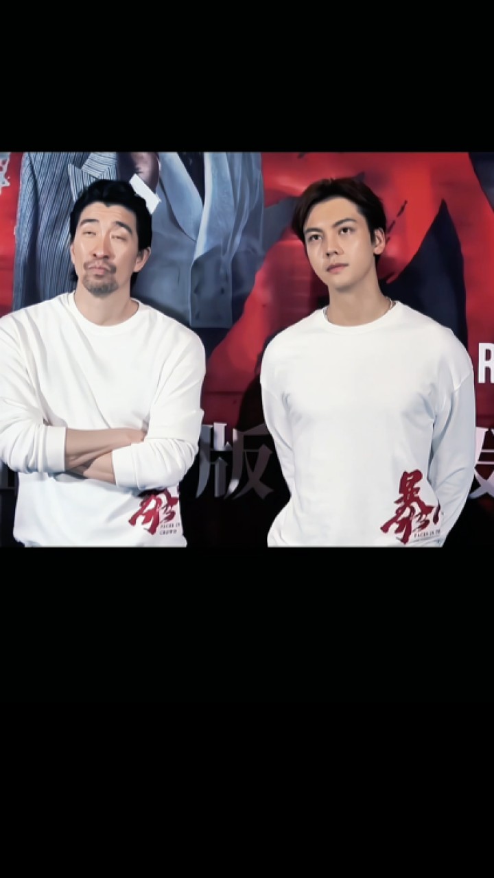 陈伟霆王千源在汕头和广州为电影《暴风》路演,双a猛男气场好强