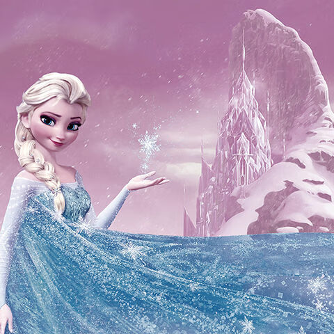 冰雪奇缘海报爱莎公主艾莎女王安娜海报贴画墙画墙纸l9060cm