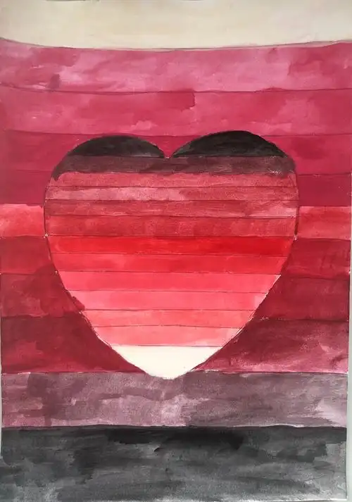 蝹5班《色彩的明度练习》作品欣赏!