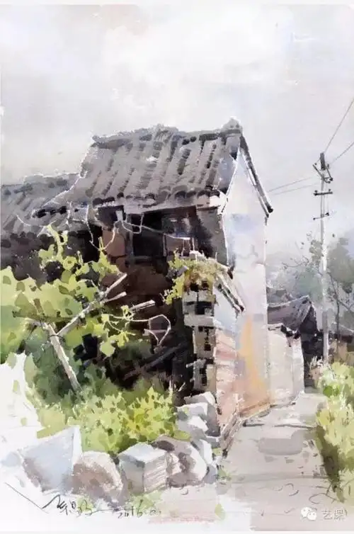 水彩画家吴昌文作品欣赏