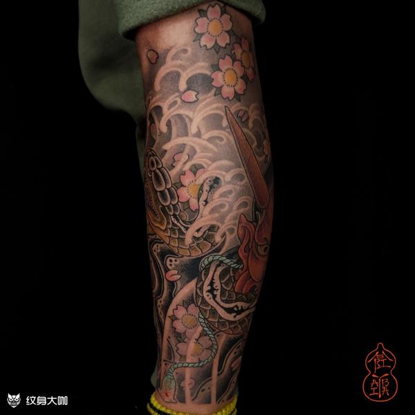 般若包小腿_纹身吧社区 - 纹身大咖