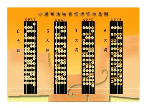 小提琴初学者把位图