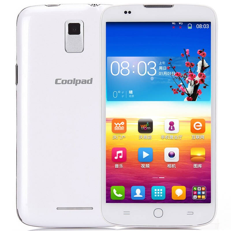 酷派7061 智尚白 联通3g手机 双卡双待 自营