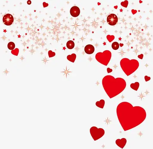 矢量创意红色爱心