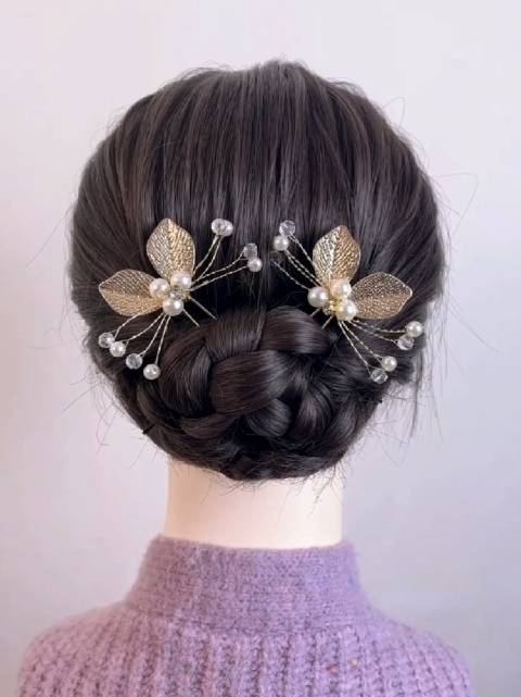 春天出门就扎新中式盘发