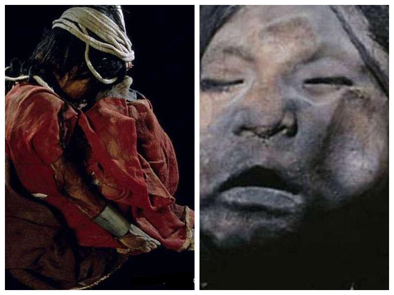 恐怖男子在山上发现一具距今500年的女孩尸体