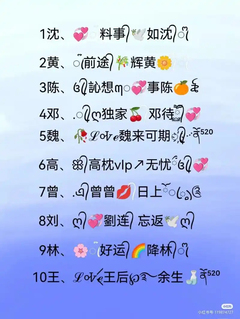 喜欢哪一款呢?抖音和微信都可以用的姓氏网名,喜欢哪 - 抖音