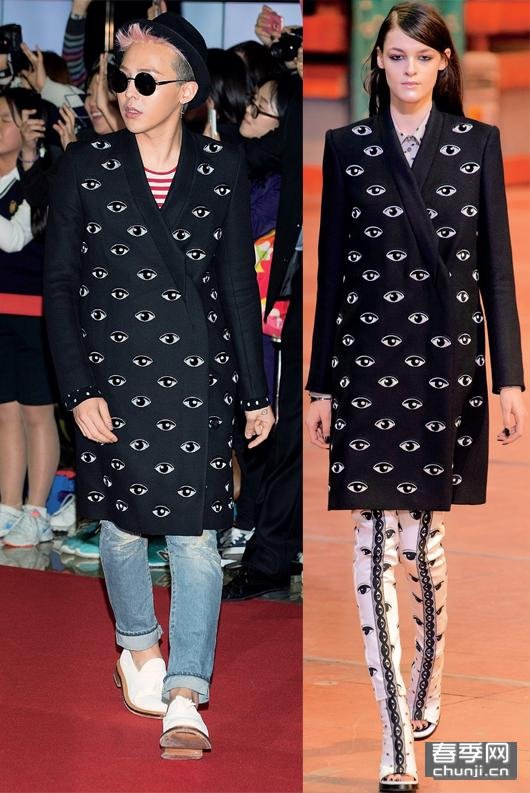 权志龙潮流着装注:穿女装图片加解释