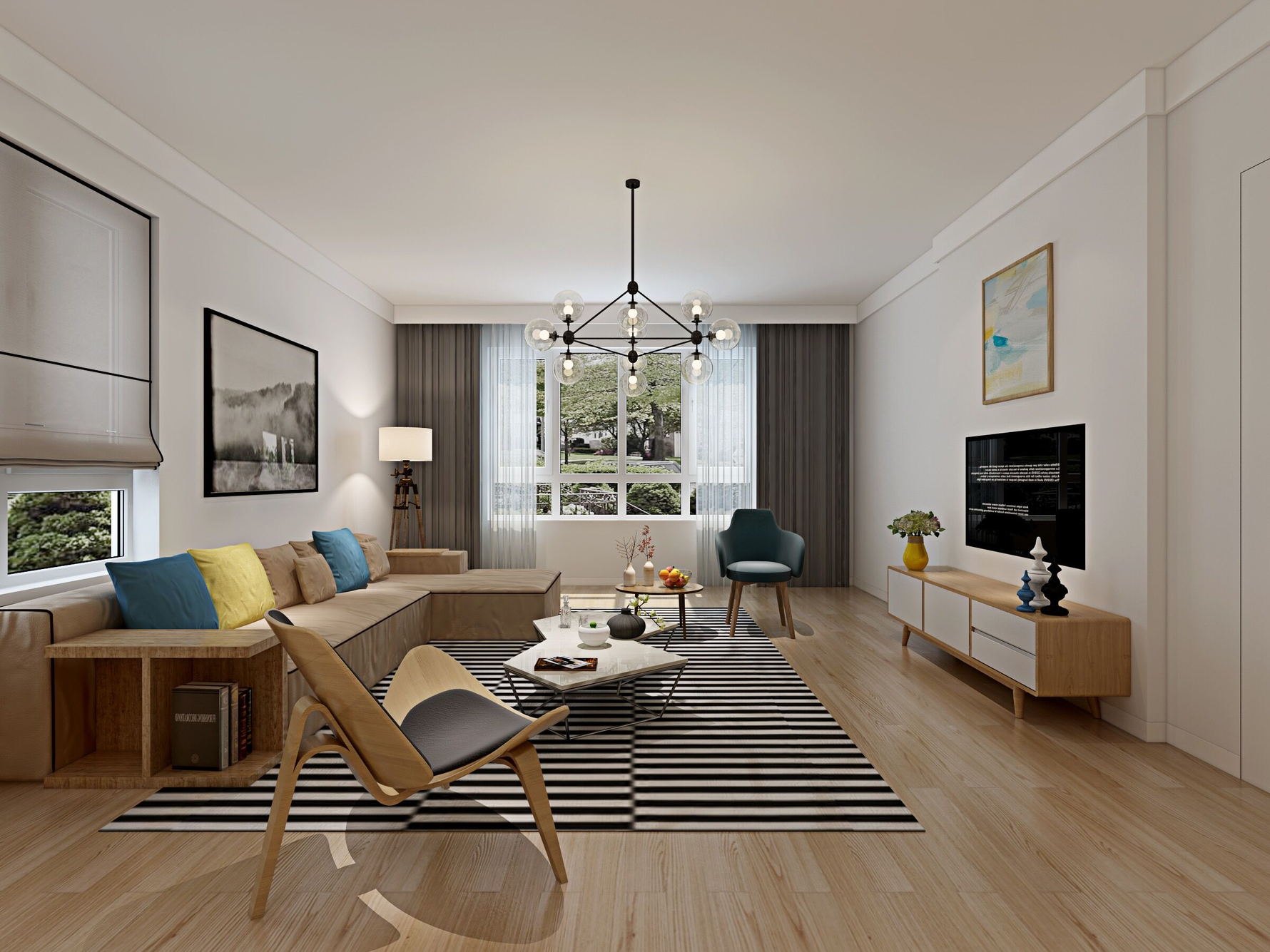 双龙原著北欧风格设计 - 其他风格装修效果图 - ***霞设计效果图 - 每