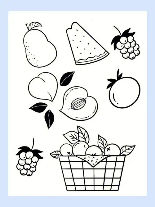 简笔画水果