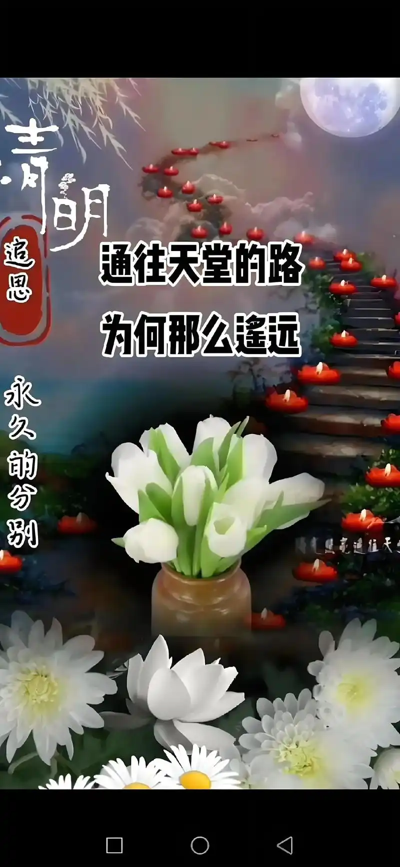 我想天堂一定很美,爸爸妈妈才一去不回,一路的风景,希望你们有 - 抖音