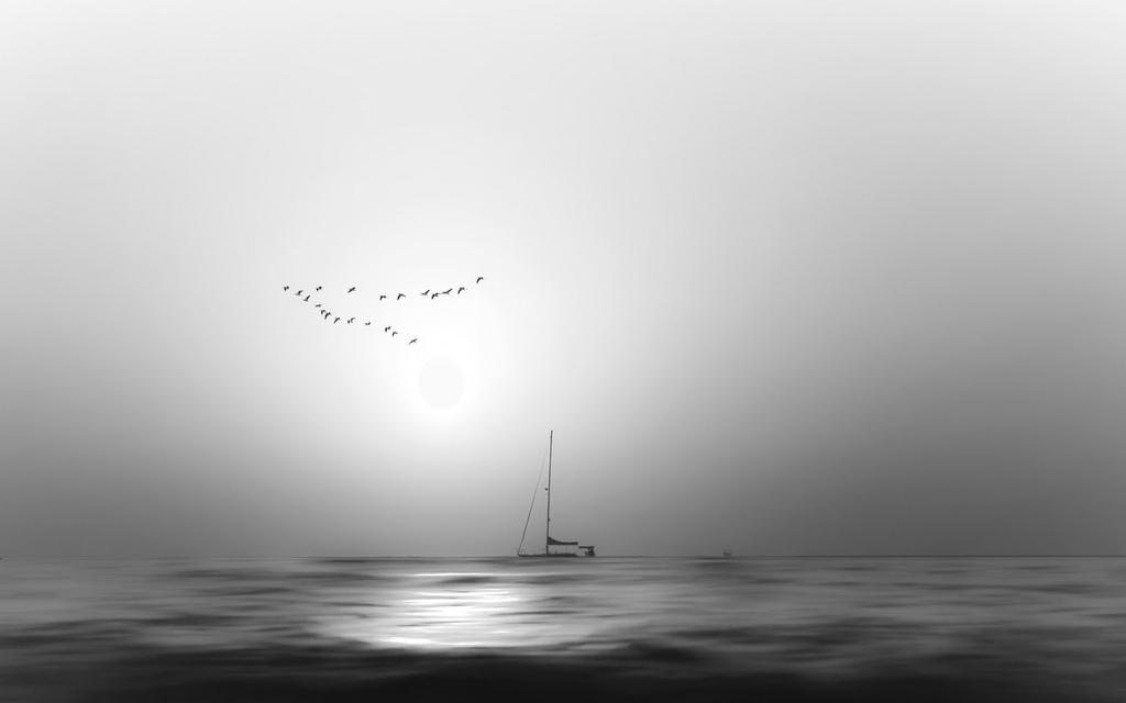 梦幻黑色伤感桌面壁纸.