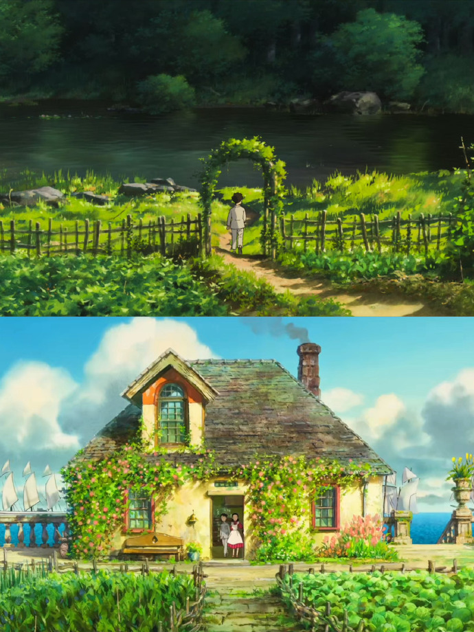 每一次看宫崎骏的动画就会有这种感受,电影中的场景投射到了现实中.
