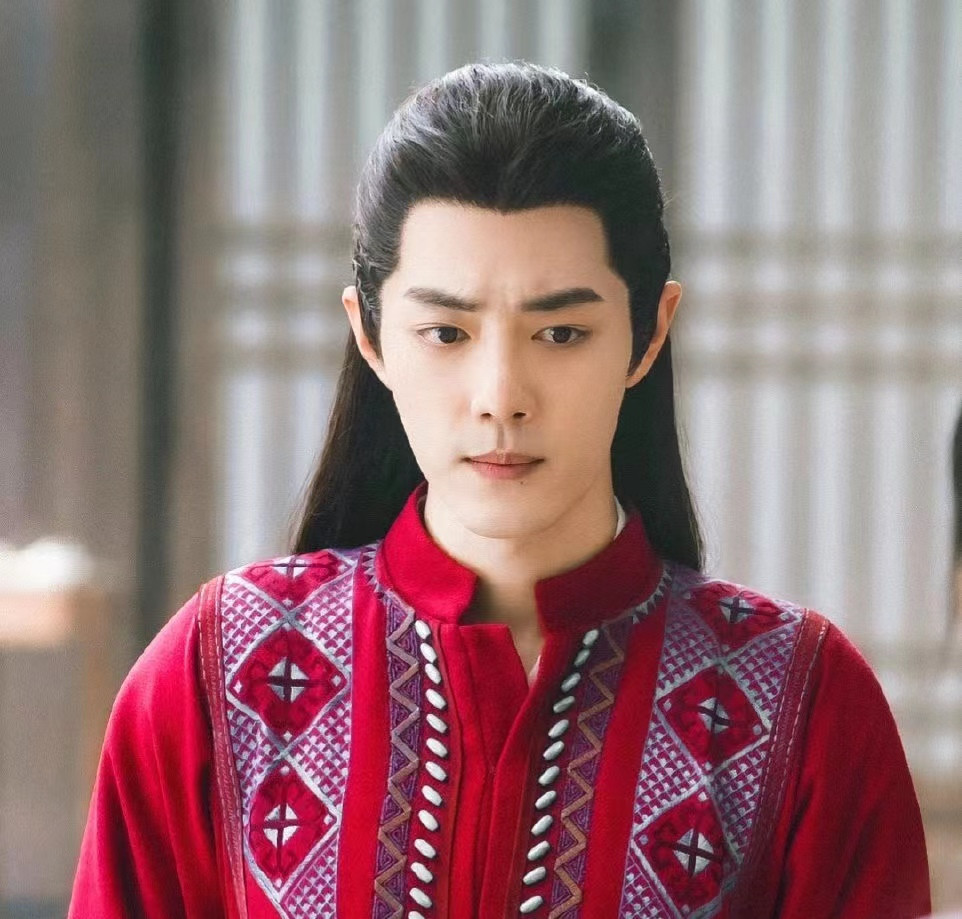 玉骨遥肖战红衣造型太绝了