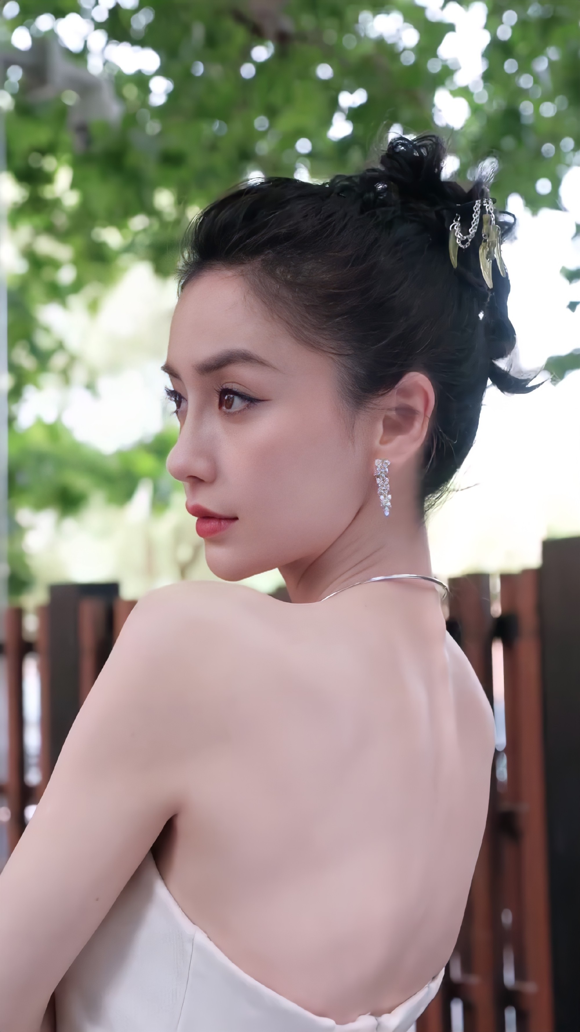 angelababy白裙唯美写真