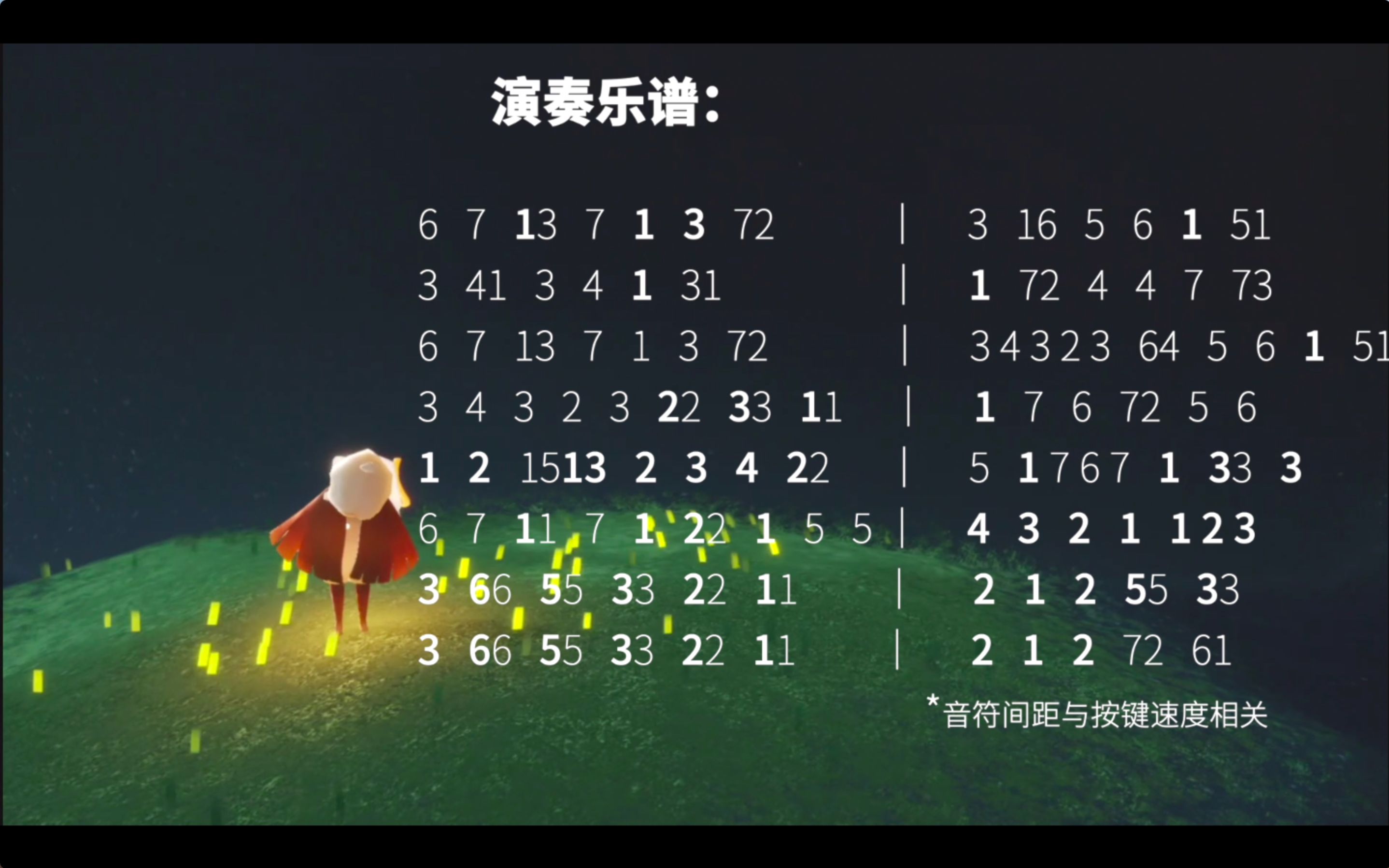 sky光遇天空之城高音钢琴演奏视频末尾附演奏乐谱
