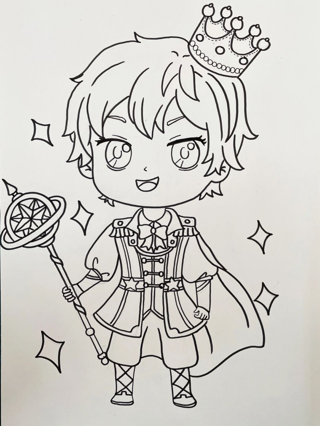 动漫人物小王子 今日分享q版动漫小王子 马克笔:米娅马克笔 勾线笔