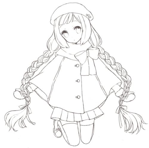 人物简笔画长发女孩简笔画可爱女生简笔画漫画可爱女生简笔画卡通女生