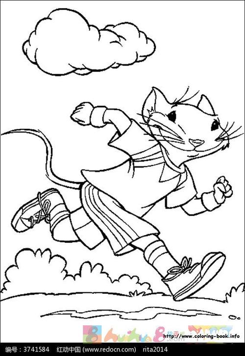 正在跑步的动物简笔画