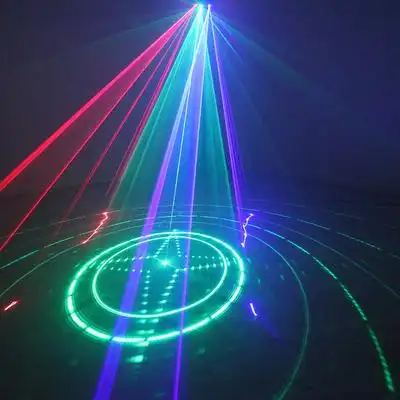 酒吧闪光灯彩灯爆闪镭射激光灯声控光束蹦迪氛围舞台灯光