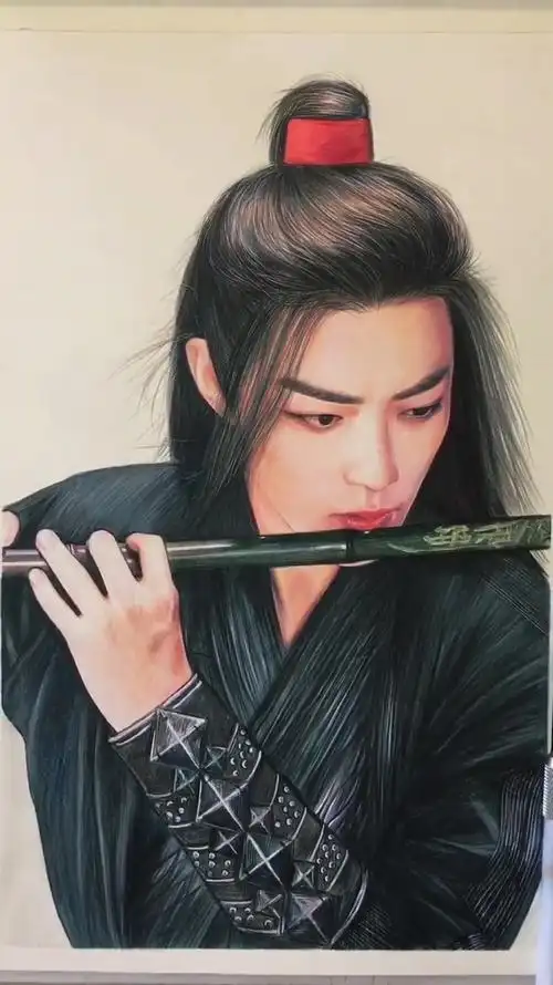 手绘肖战演的魏无羡啊