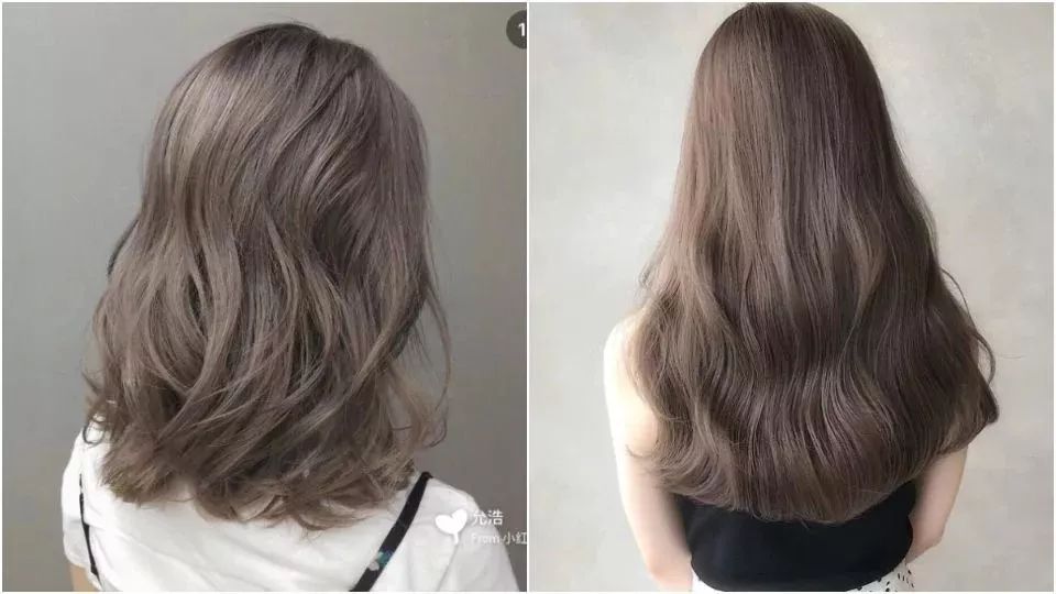 清爽奶茶色染发发色推荐!褪色也不怕,发质看起来变好,素颜气色不暗沉