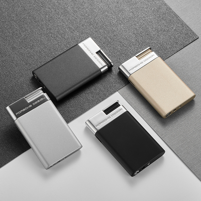 高端保时捷打火机 直冲蓝焰 p3649系列防风超薄打火机 一件代发