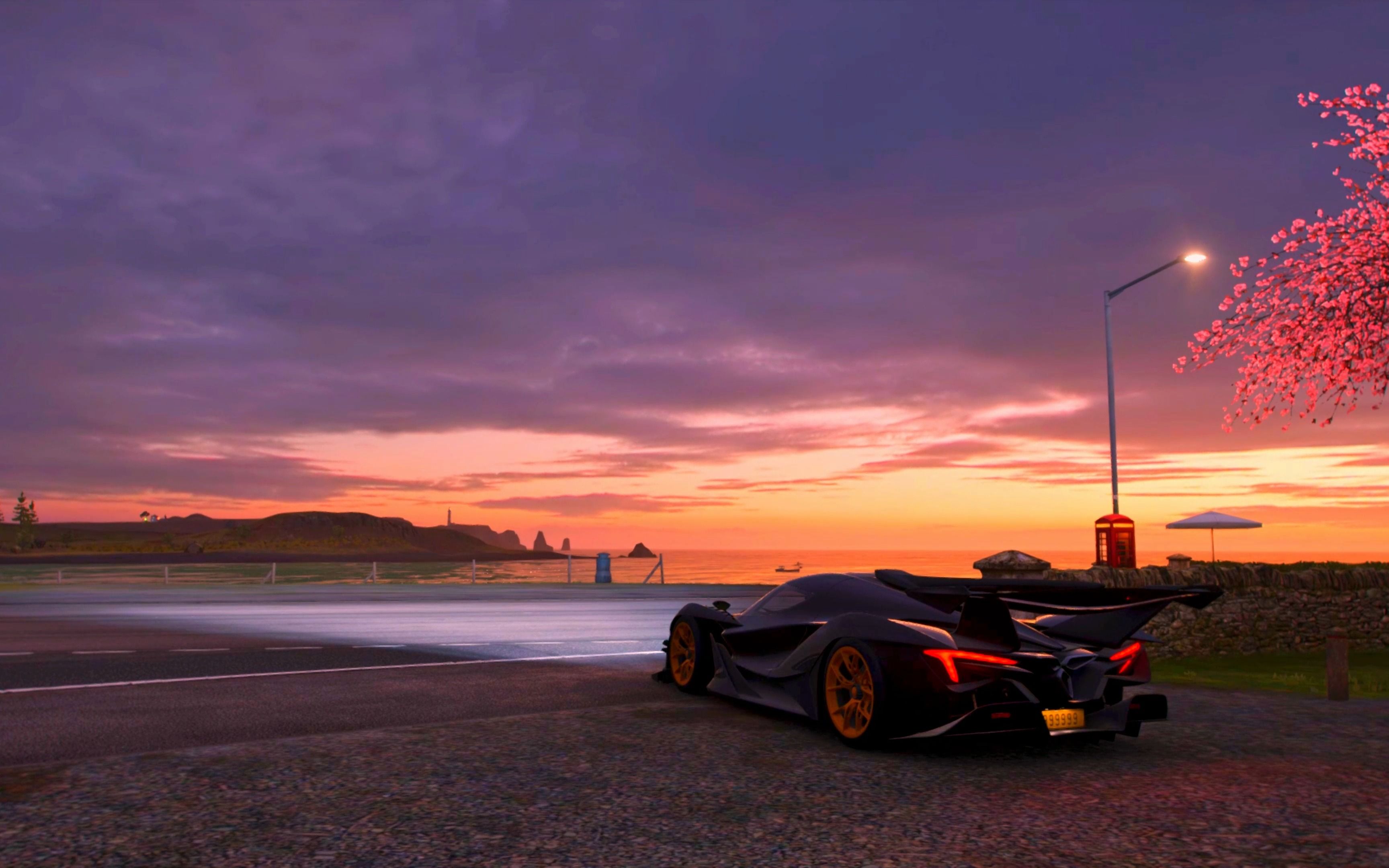 《地平线4》晚霞!