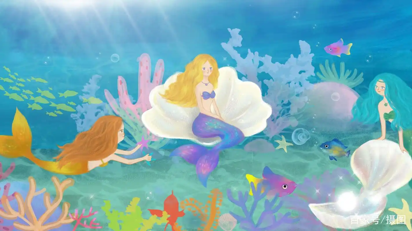 美人鱼插画分享!