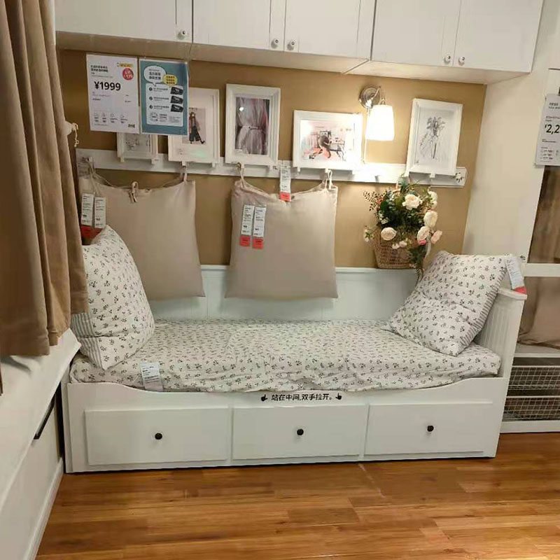 西安安宜家汉尼斯坐卧两用多功多功能能带抽屉储物沙发床