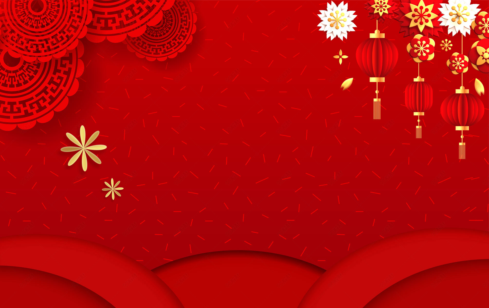 2021牛年新年元旦海报展板背景图片