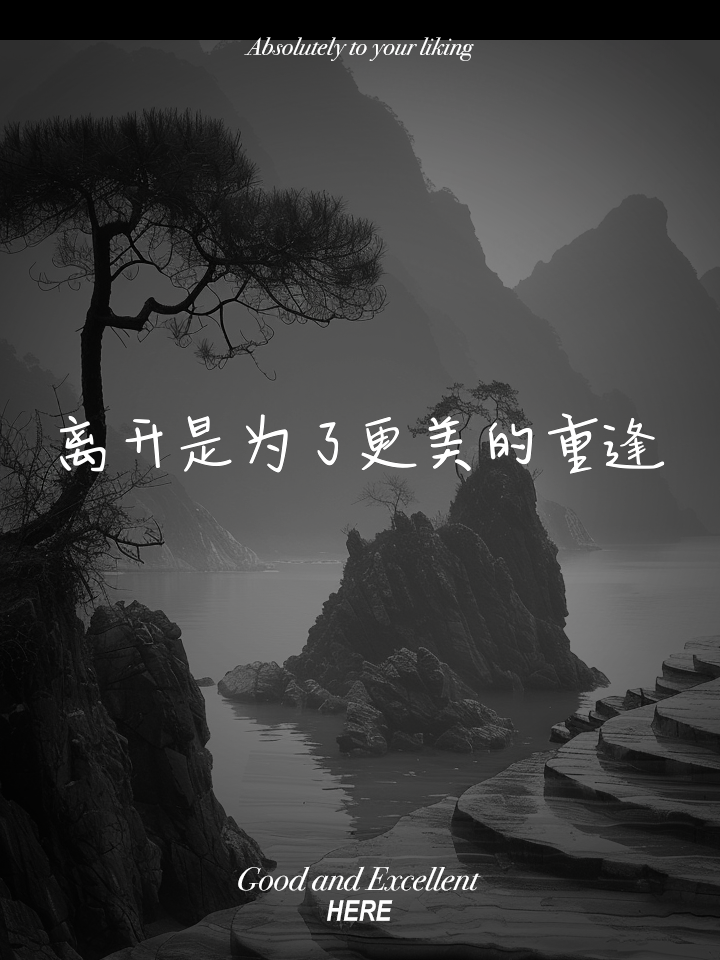 离开是为了更美的重逢 未知的重逢,期待满满,分别时何须伤感 等待后