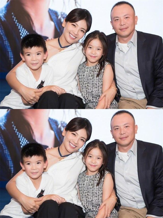 刘涛老公晒一家四口甜蜜旧照,一双儿女颜值超高,好幸福的一家人