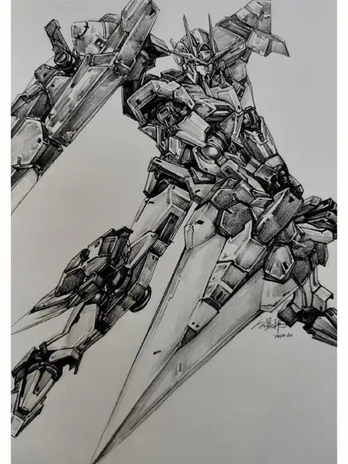 绘画  #速写人物  #速写教学 #约稿画画  #高达  #画画